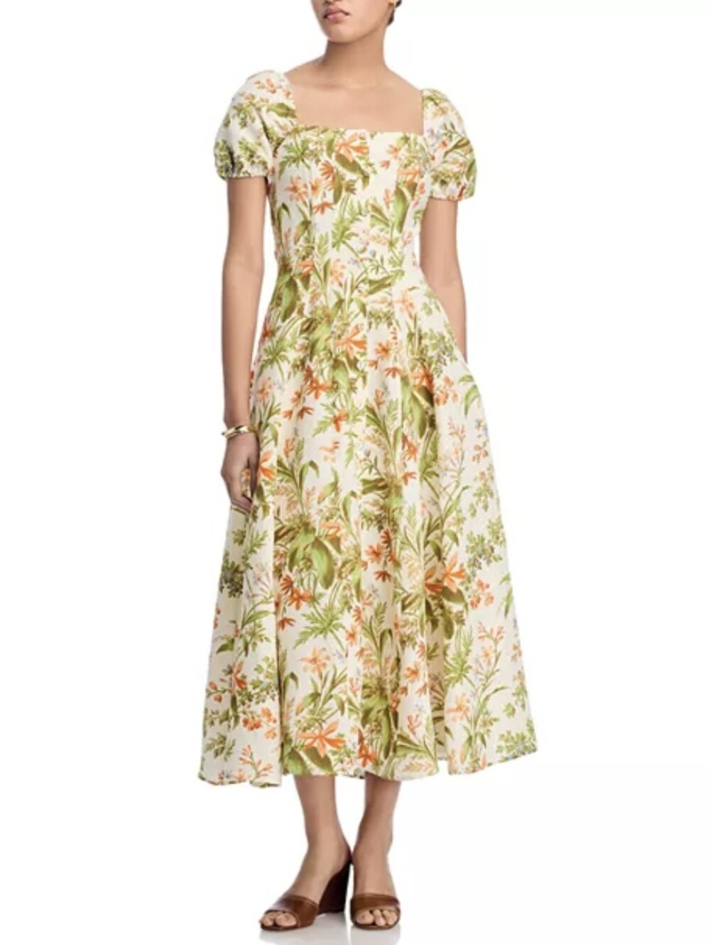 Paige Womens Maxi Dress NWT Lindi Floral Cottagecore Milkmaid Peasant Prairie 6
